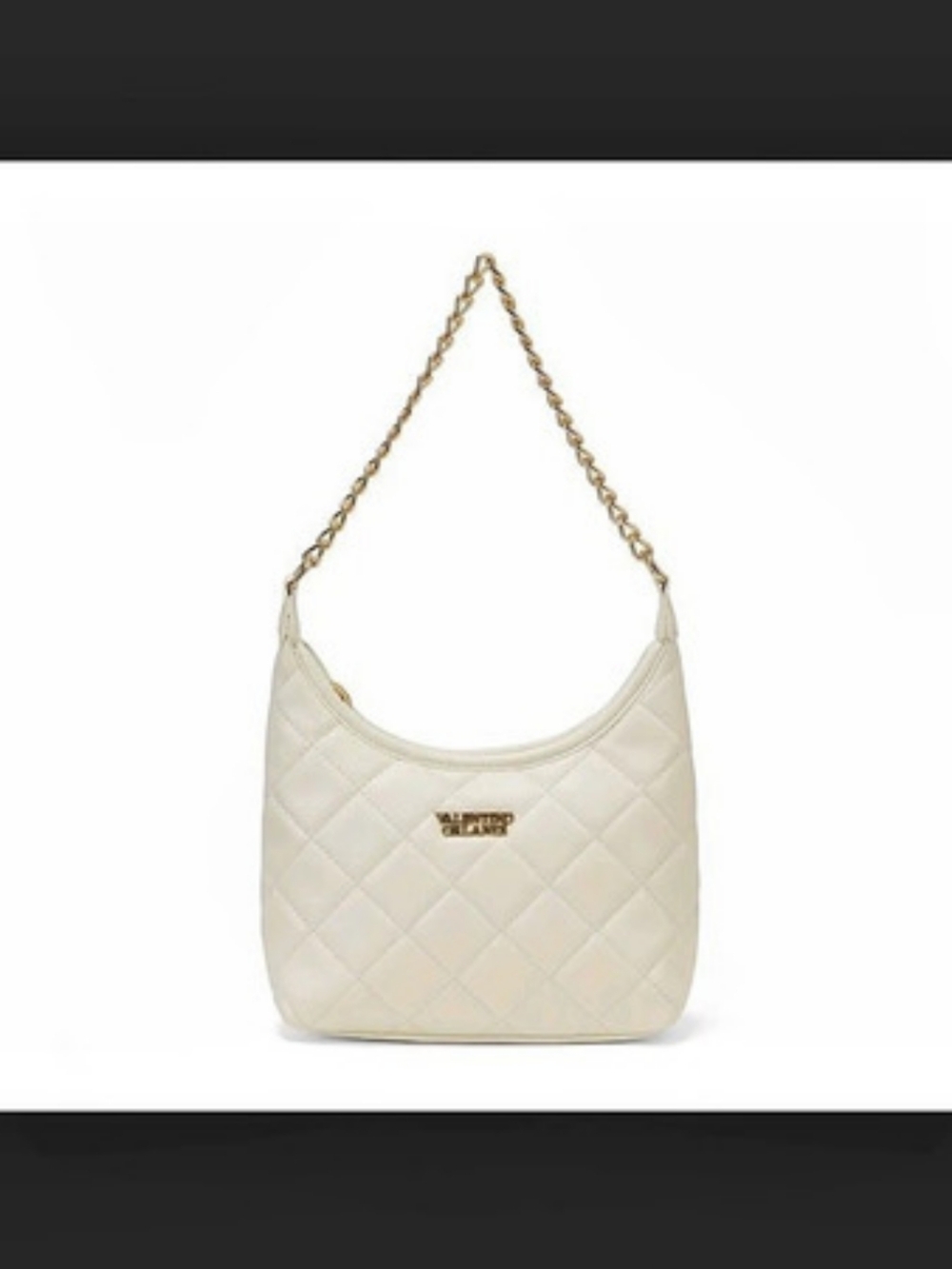 Valentino Orlandi Vegan Leather Shoulder Bag in White New